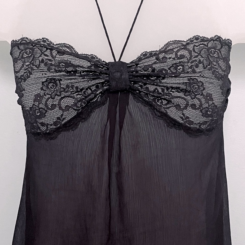 VS Black Babydoll Sheer Top